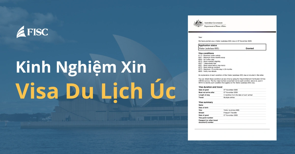 Hướng dẫn xin visa du lịch Úc
