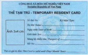Thẻ tạm trú cho người nước ngoài
