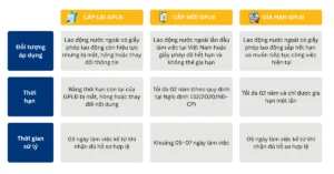 Khác biệt giữa cấp lại, cấp mới và gia hạn giấy phép lao động