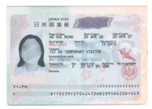 Mẫu visa Nhật Bản ngắn hạn