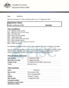 Visa Úc 10 năm cho người Việt